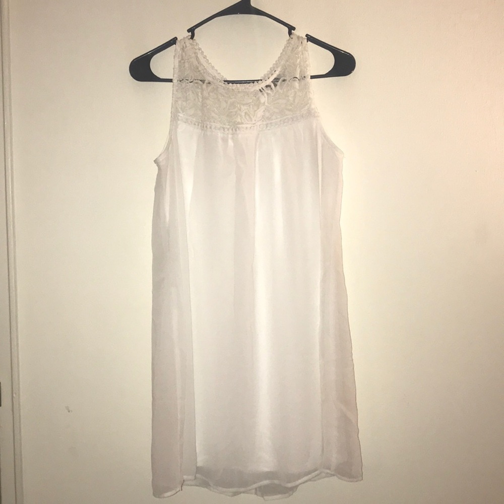 White casual dress
